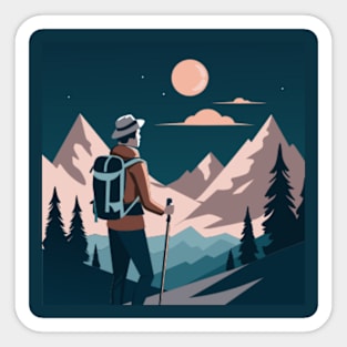 Backpacker Camping Lover Sticker